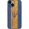 Barbados Flag Dark Wood iPhone 13 Mini Skin